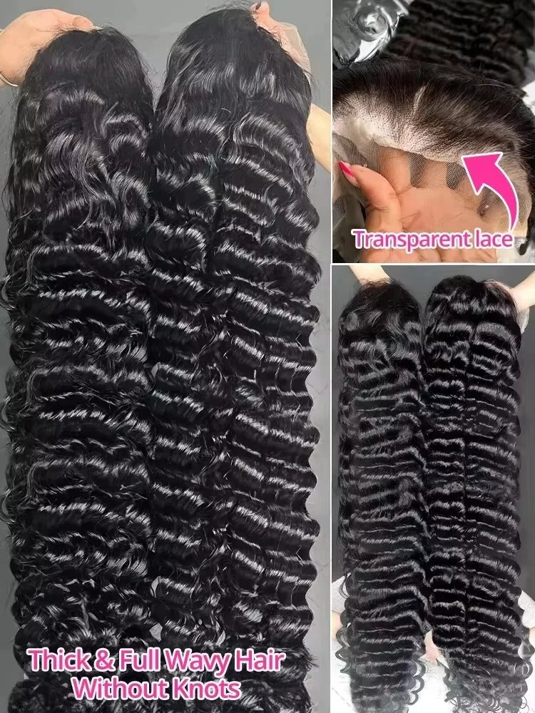 Lakeisha 220 High Density Loose Wave Curly Human Hair Wigs 30 Inch 13x6 HD Lace Frontal Wig Brazilian Preplucked Raw Remy Hair