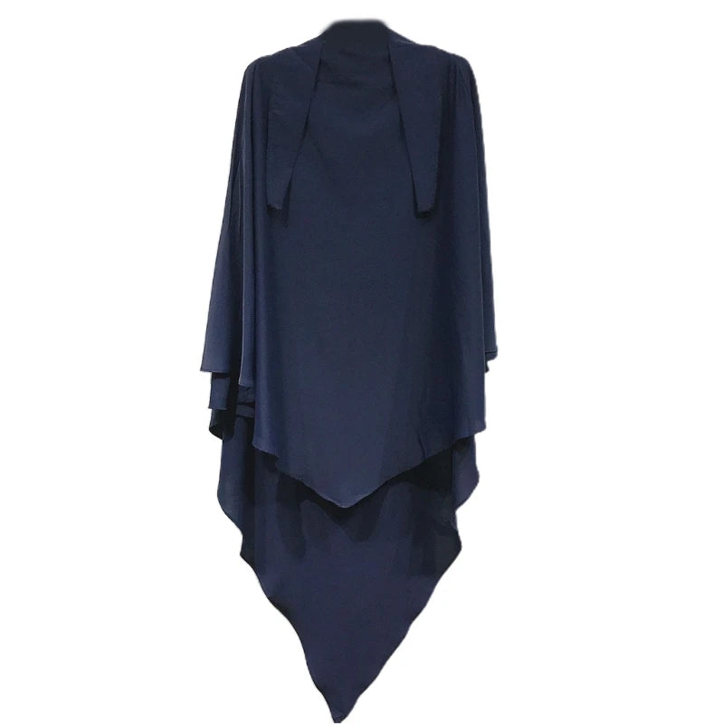 Eid Prayer Garment Long Khimar Islamic Women Hijab Sleeveless Tops Abaya Jilbab Ramadan Abayas Muslim Arab Niqab Hijab