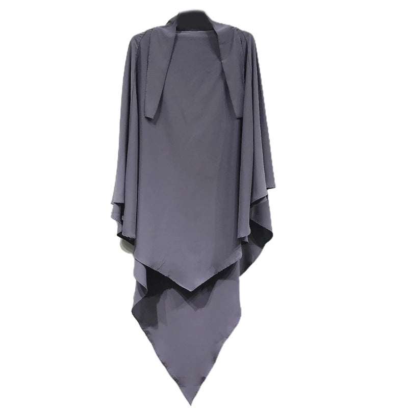 Eid Prayer Garment Long Khimar Islamic Women Hijab Sleeveless Tops Abaya Jilbab Ramadan Abayas Muslim Arab Niqab Hijab