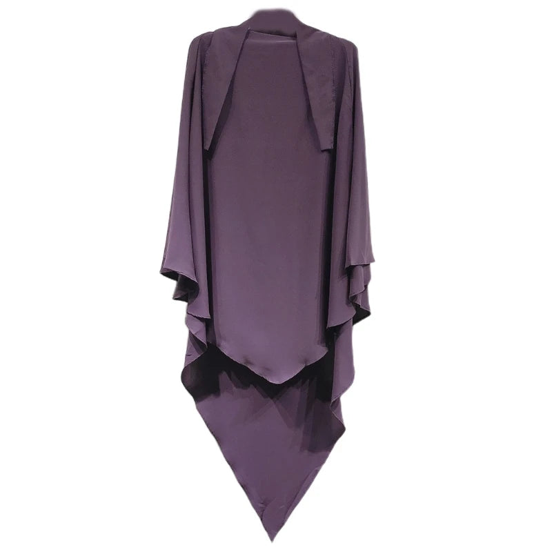 Eid Prayer Garment Long Khimar Islamic Women Hijab Sleeveless Tops Abaya Jilbab Ramadan Abayas Muslim Arab Niqab Hijab