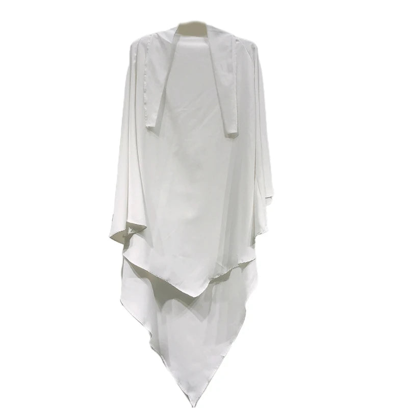 Eid Prayer Garment Long Khimar Islamic Women Hijab Sleeveless Tops Abaya Jilbab Ramadan Abayas Muslim Arab Niqab Hijab