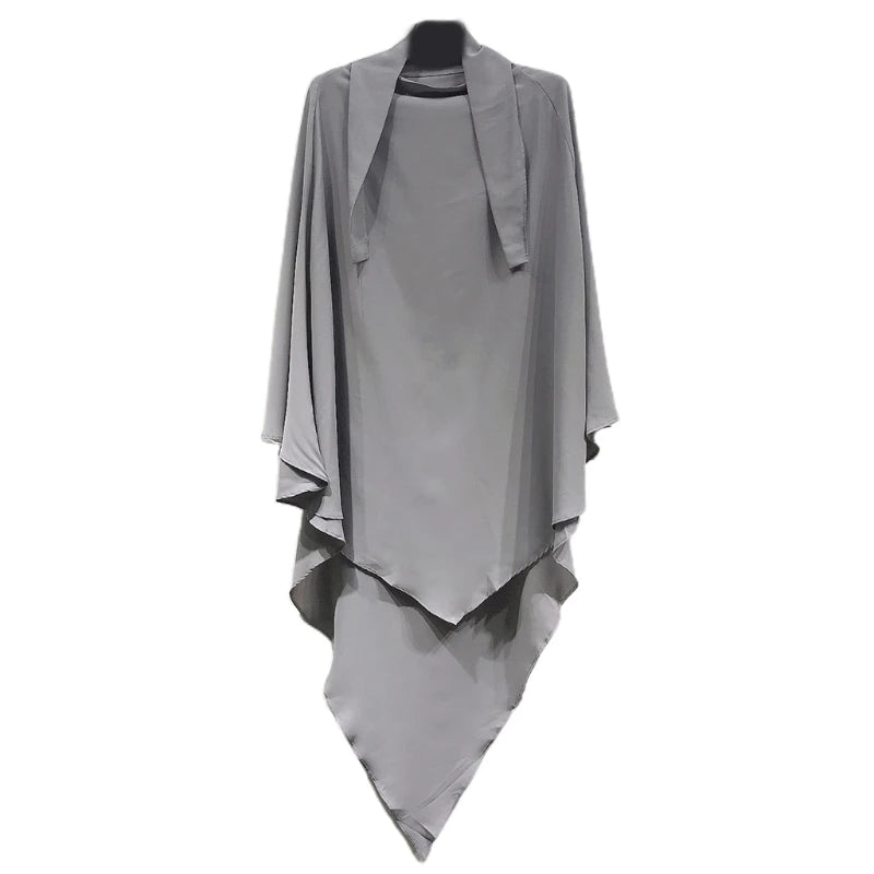 Eid Prayer Garment Long Khimar Islamic Women Hijab Sleeveless Tops Abaya Jilbab Ramadan Abayas Muslim Arab Niqab Hijab