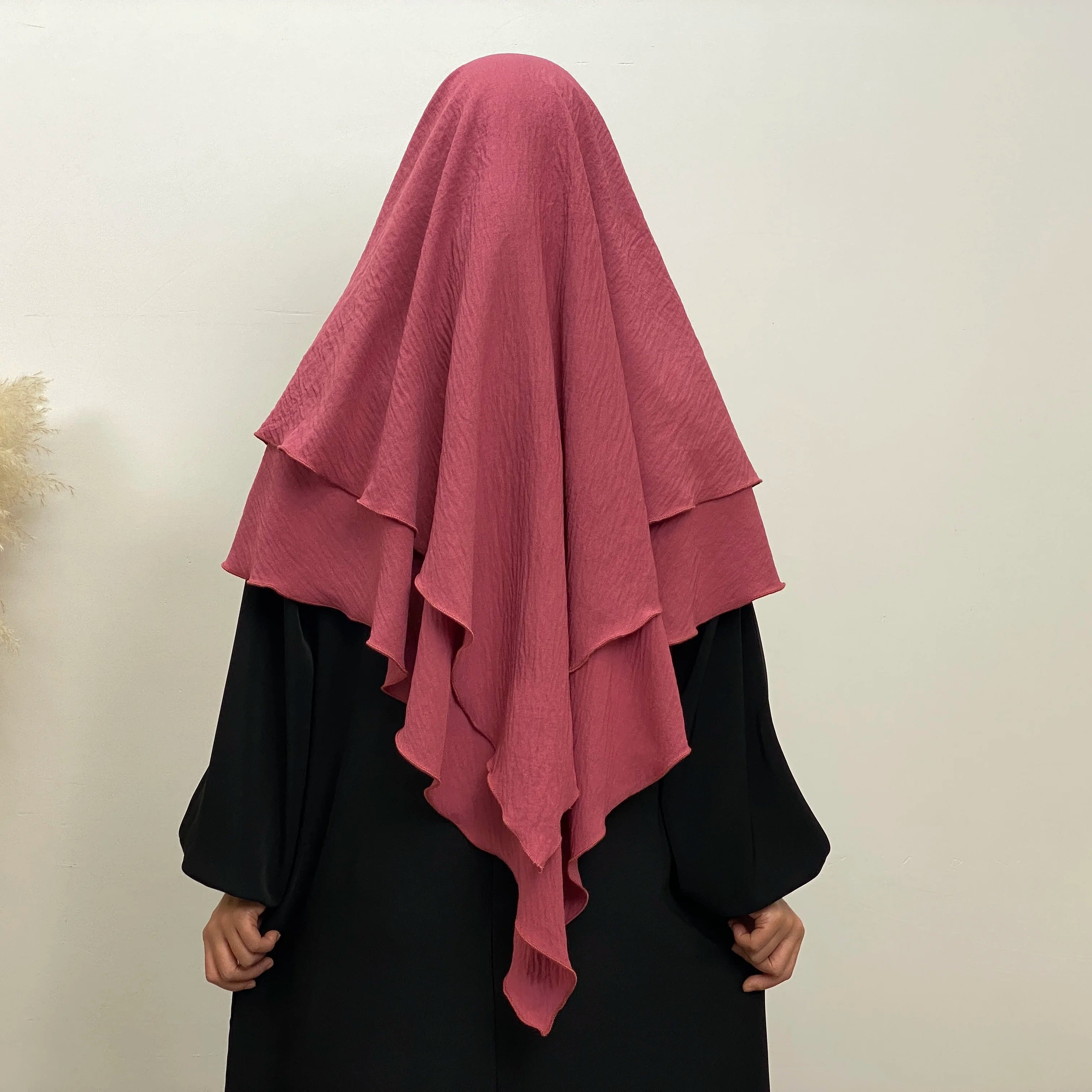 Islamic Clothing Women Muslim Plain Long Khimar Hijab Scarf Headcover Eid Prayer Garment Headdress Dubai Saudi Turkey Indonesia