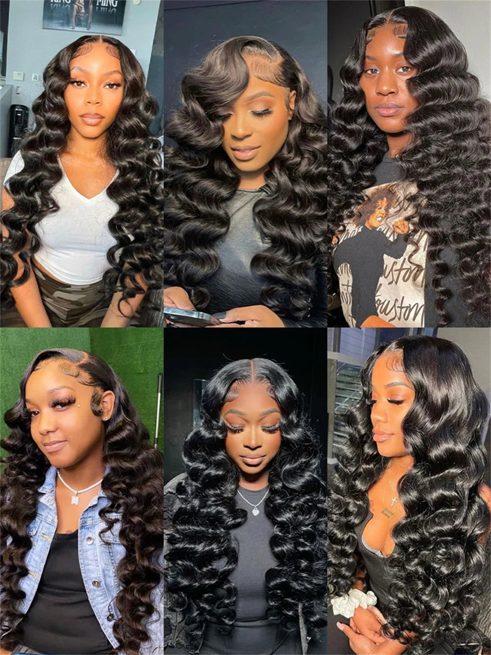 Lakeisha 220 High Density Loose Wave Curly Human Hair Wigs 30 Inch 13x6 HD Lace Frontal Wig Brazilian Preplucked Raw Remy Hair