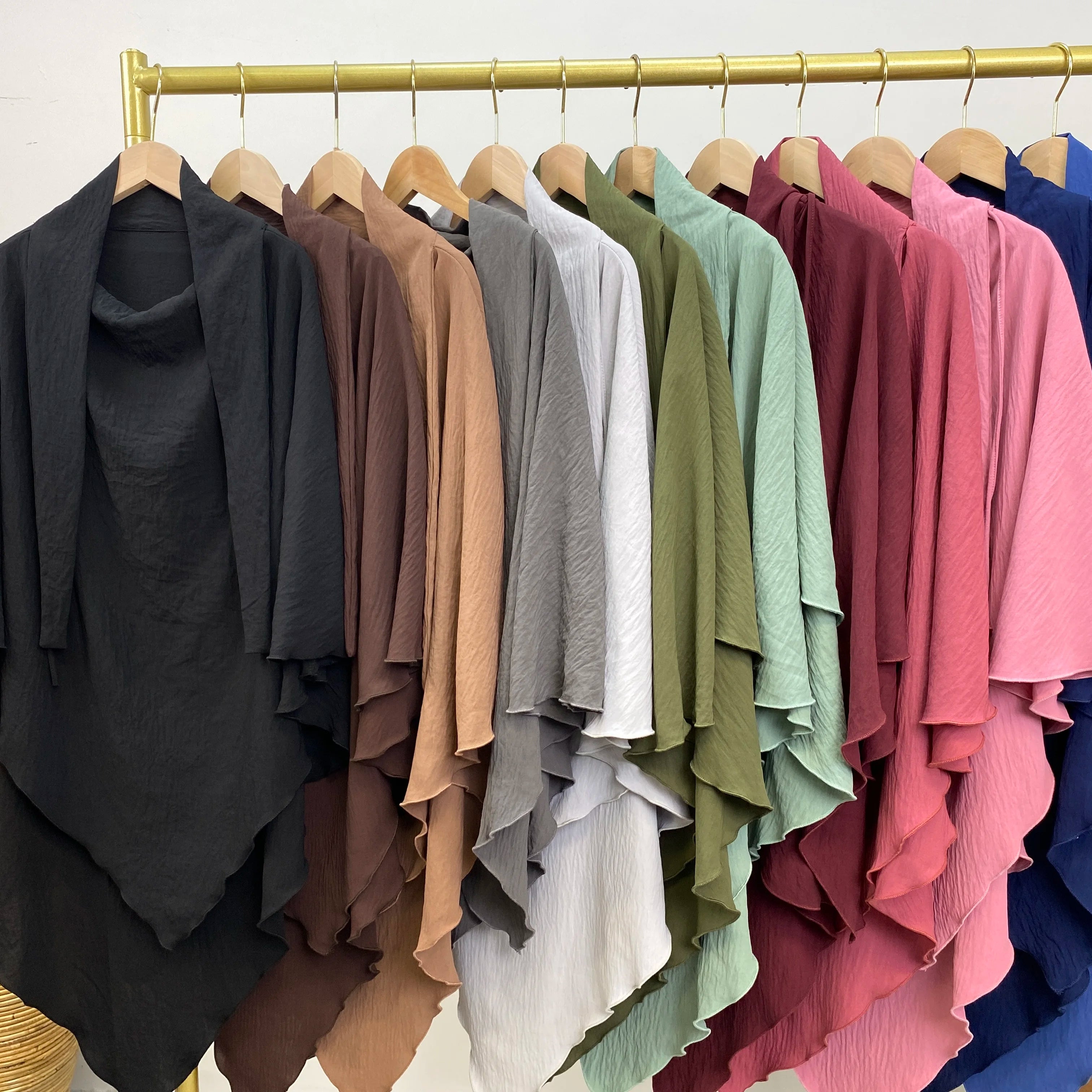 Islamic Clothing Women Muslim Plain Long Khimar Hijab Scarf Headcover Eid Prayer Garment Headdress Dubai Saudi Turkey Indonesia