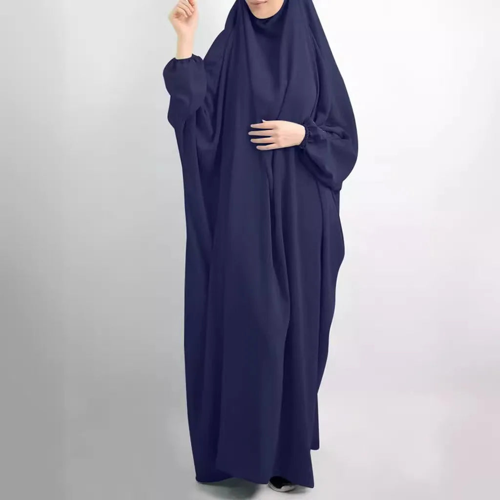 Hooded Abayas For Women Green Black Muslim Dresses Fashion Modest Ramadan Kimono Arabic Wear Hijab Robe Indian Caftan
