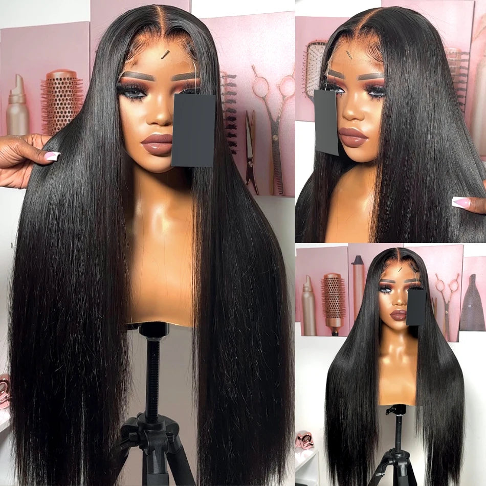 Straight Wig 13x4 13x6 Lace Frontal Wig Brazilian 100% Human Hair Wig Transparent Lace Wigs Cheap Wig For Women Remy Hair