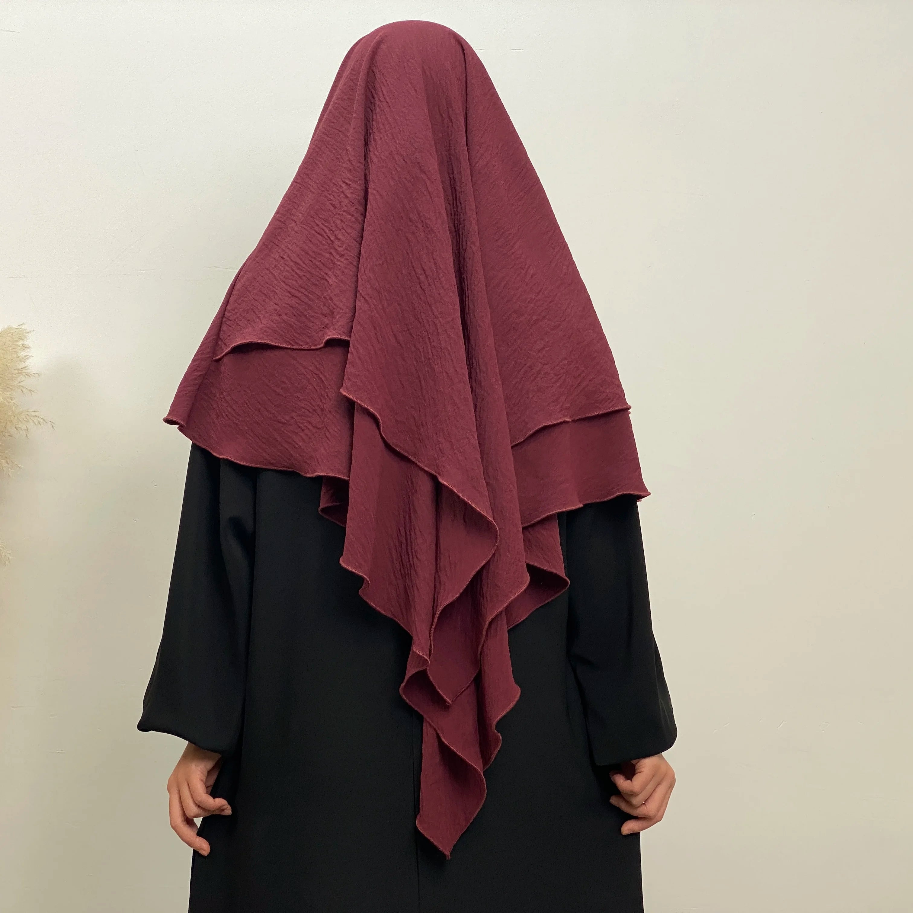 Islamic Clothing Women Muslim Plain Long Khimar Hijab Scarf Headcover Eid Prayer Garment Headdress Dubai Saudi Turkey Indonesia