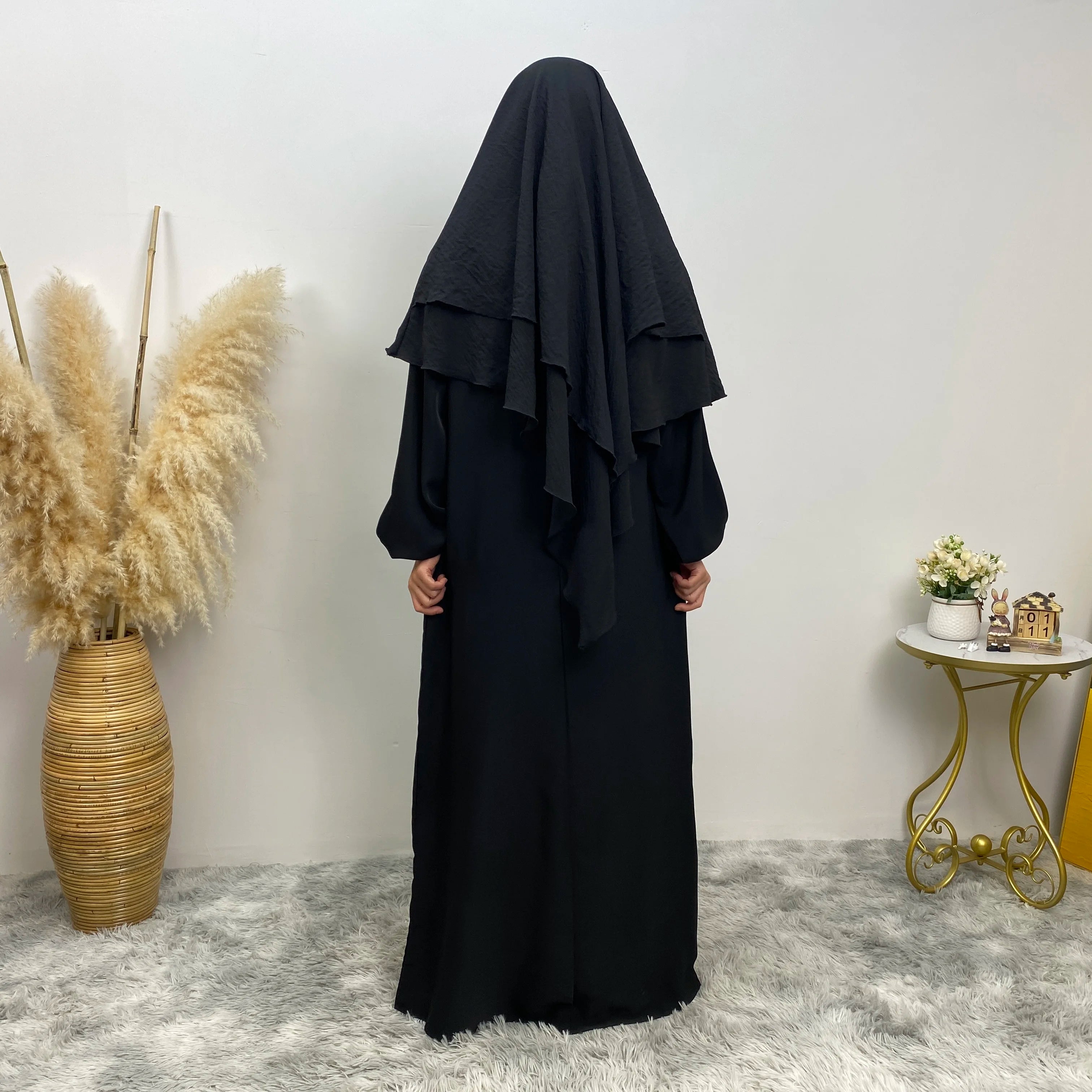 Islamic Clothing Women Muslim Plain Long Khimar Hijab Scarf Headcover Eid Prayer Garment Headdress Dubai Saudi Turkey Indonesia