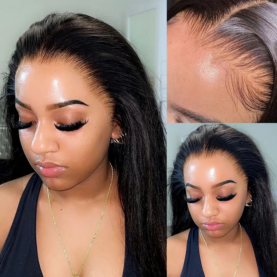 Straight Wig 13x4 13x6 Lace Frontal Wig Brazilian 100% Human Hair Wig Transparent Lace Wigs Cheap Wig For Women Remy Hair