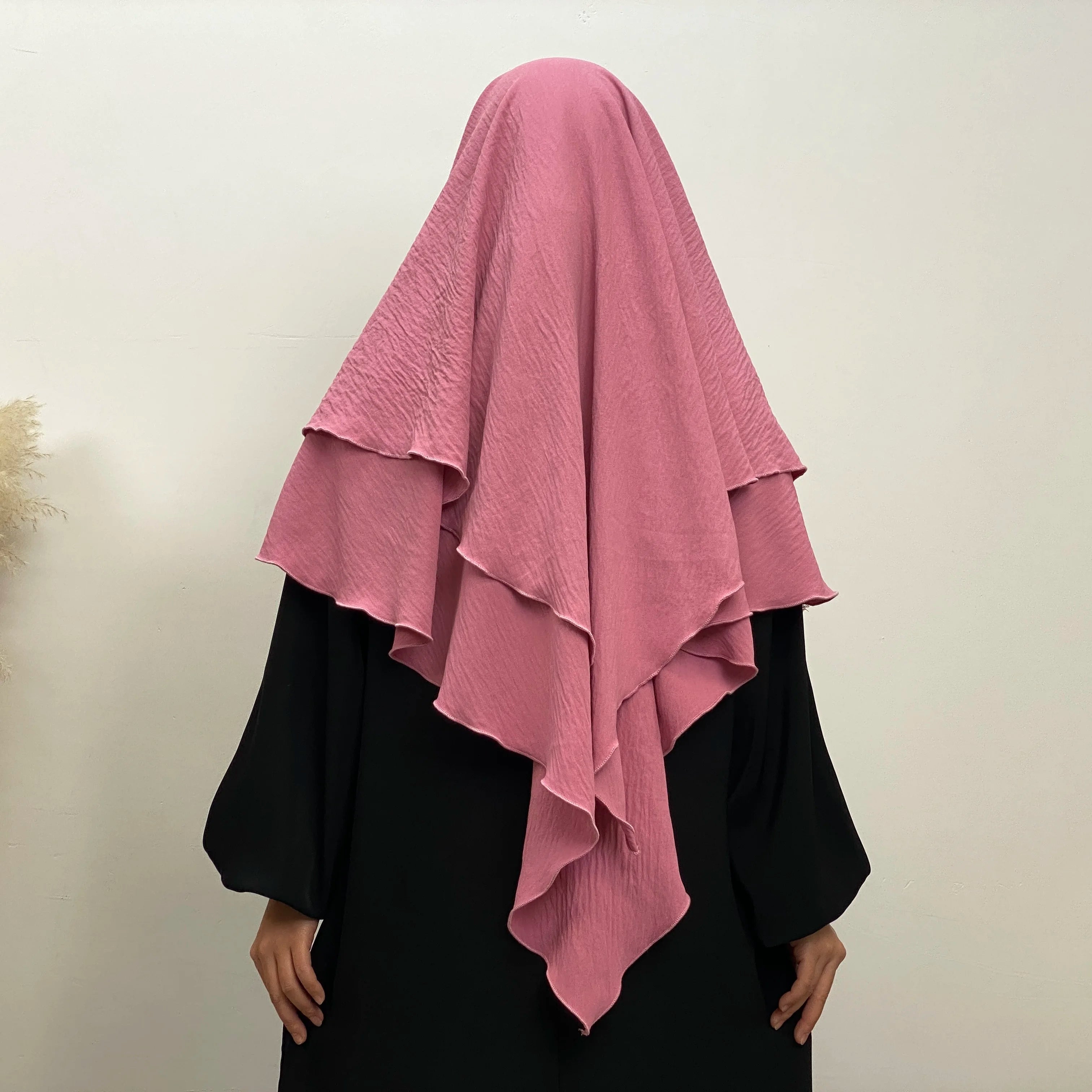 Islamic Clothing Women Muslim Plain Long Khimar Hijab Scarf Headcover Eid Prayer Garment Headdress Dubai Saudi Turkey Indonesia