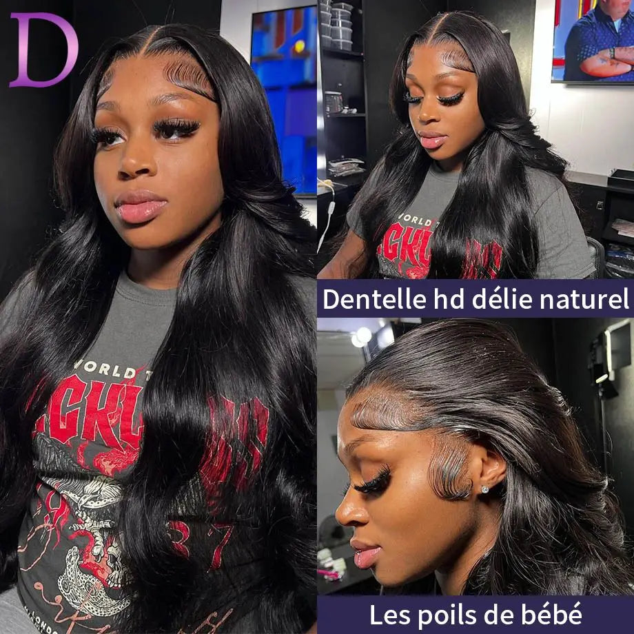 Body Wave 13x4 Lace Front Human Hair Wigs For Women 250 Density Brazilian Hair Wig 38Inch Hd Lace Wig 13X6 Human Hair