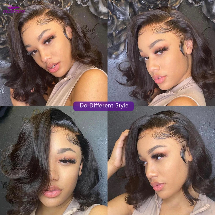 13x4 Bob Wig Human Hair Lace Front Wigs Human Hair Pre Plucked with Baby Hair 10-16 inch Cheap Short Bob Hair Wigs Fast Delivery