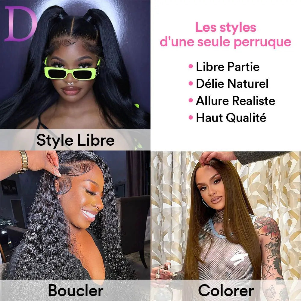 Straight Transparent Lace Frontal Wig 13x6 Human Hair For Women 13x4 Lace Front Wig Braizilian 5x5 Lace Closure Wigs Human Hair