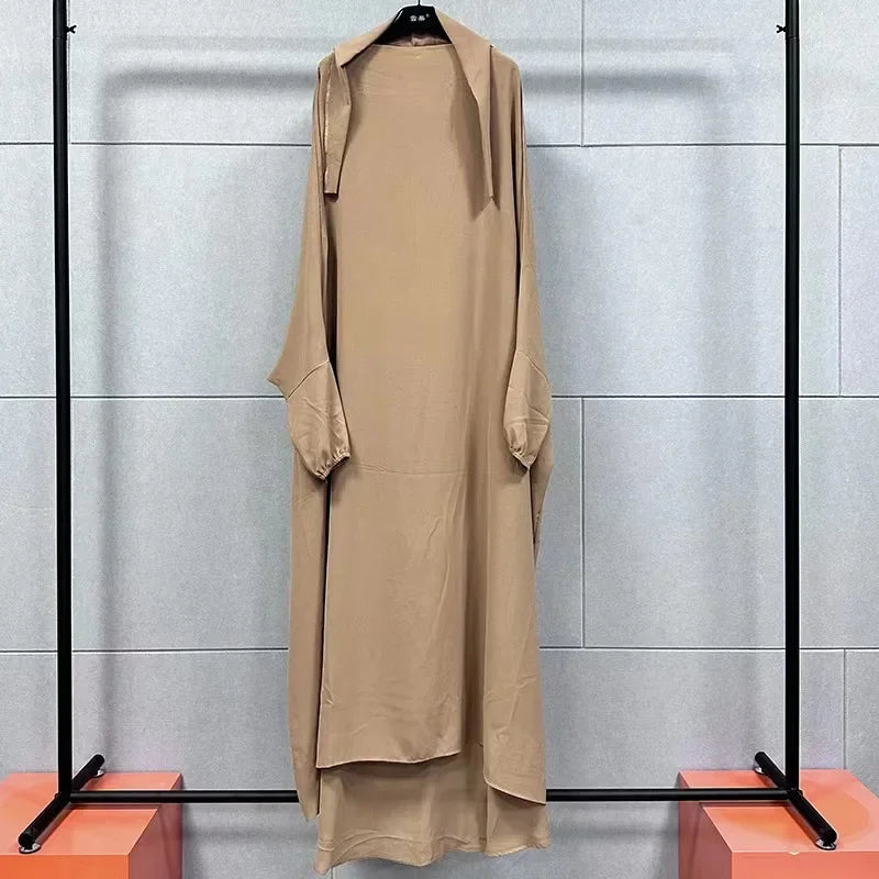 Hooded Abayas For Women Green Black Muslim Dresses Fashion Modest Ramadan Kimono Arabic Wear Hijab Robe Indian Caftan