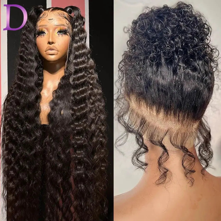 360 Water Wave Human Hair Full Lace Brazilian Hair Wig 4x4 Lace Closure Wig 13x4 Deep Wave Lace Front Human Hair Wigs For Women