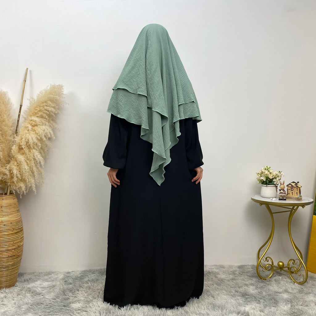 Islamic Clothing Women Muslim Plain Long Khimar Hijab Scarf Headcover Eid Prayer Garment Headdress Dubai Saudi Turkey Indonesia