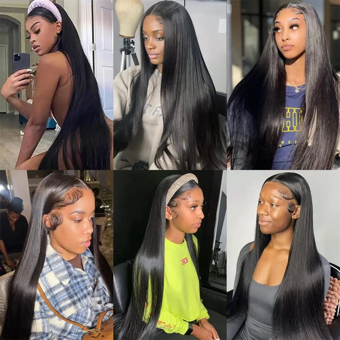34 Inches Glueless Wigs Human Hair 4X4 Straight Lace Closure Wig Brazilian Glueless Wig Human Hair Ready To Wear For Black Women