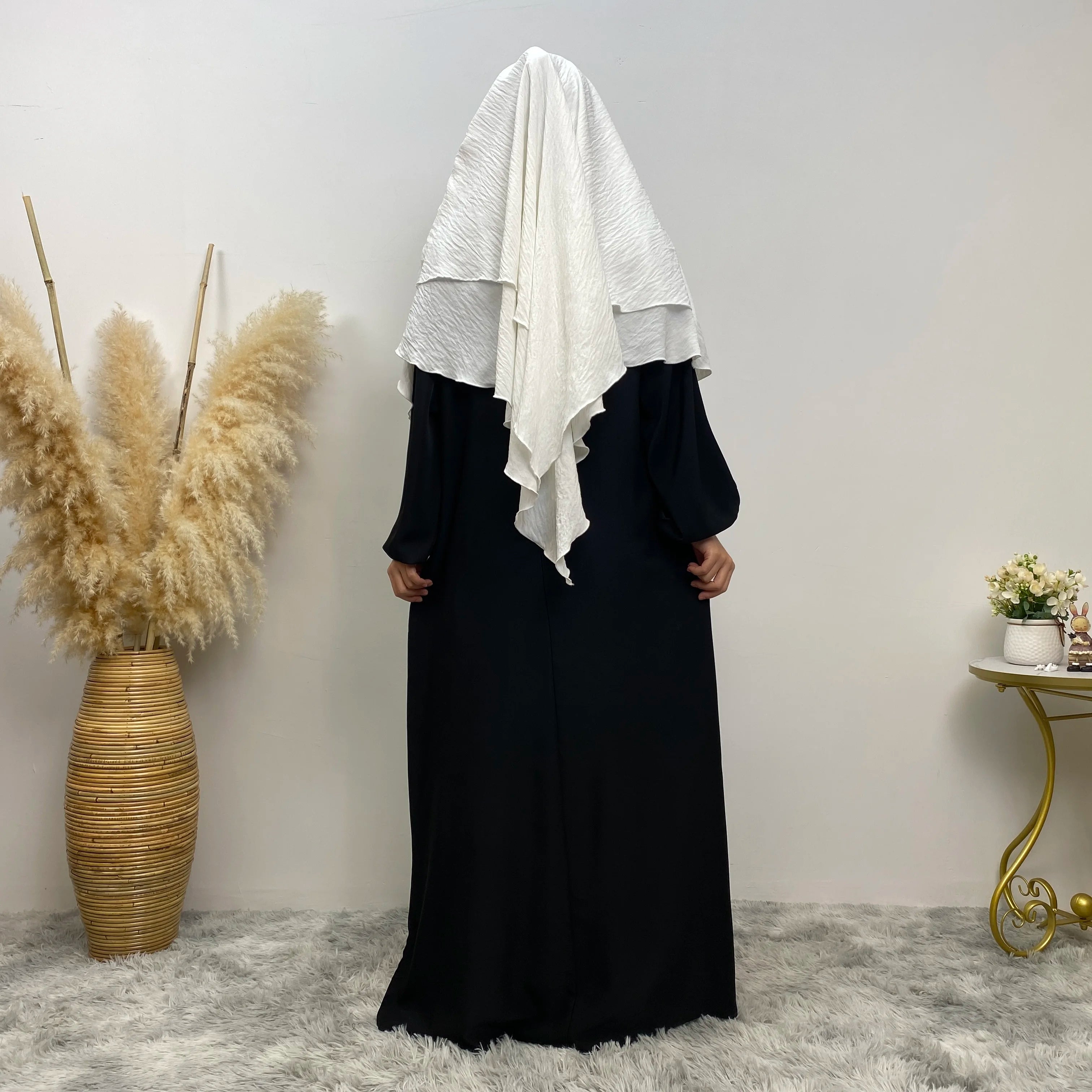 Islamic Clothing Women Muslim Plain Long Khimar Hijab Scarf Headcover Eid Prayer Garment Headdress Dubai Saudi Turkey Indonesia