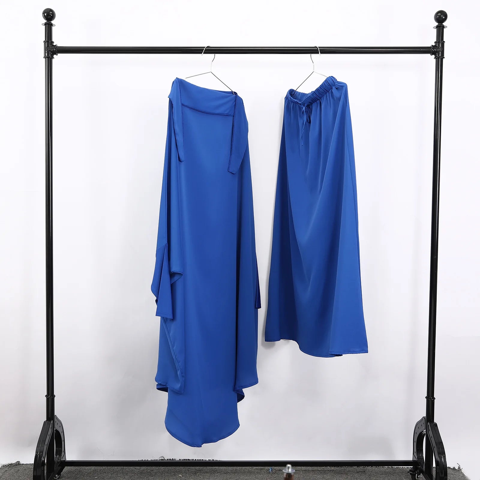 Ramadan Abayas Sets  2 Piece Set Muslim Women Hijab Dress Prayer Garment Abaya Long Khimar Arab Gown  Islamic Clothes Robe