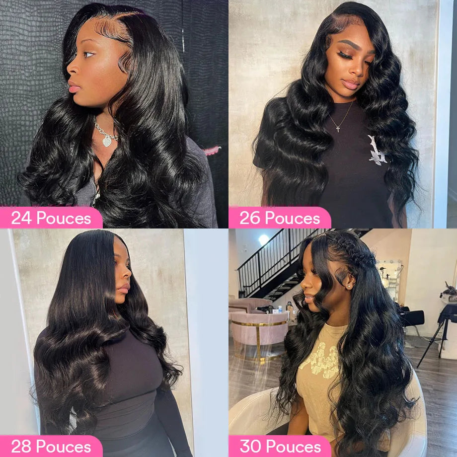 Body Wave 13x4 Lace Front Human Hair Wigs For Women 250 Density Brazilian Hair Wig 38Inch Hd Lace Wig 13X6 Human Hair
