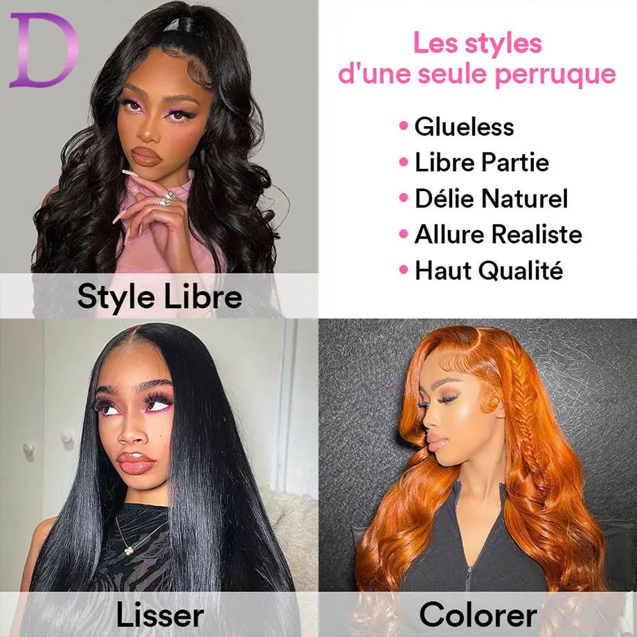 Body Wave 13x4 Lace Front Human Hair Wigs For Women 250 Density Brazilian Hair Wig 38Inch Hd Lace Wig 13X6 Human Hair
